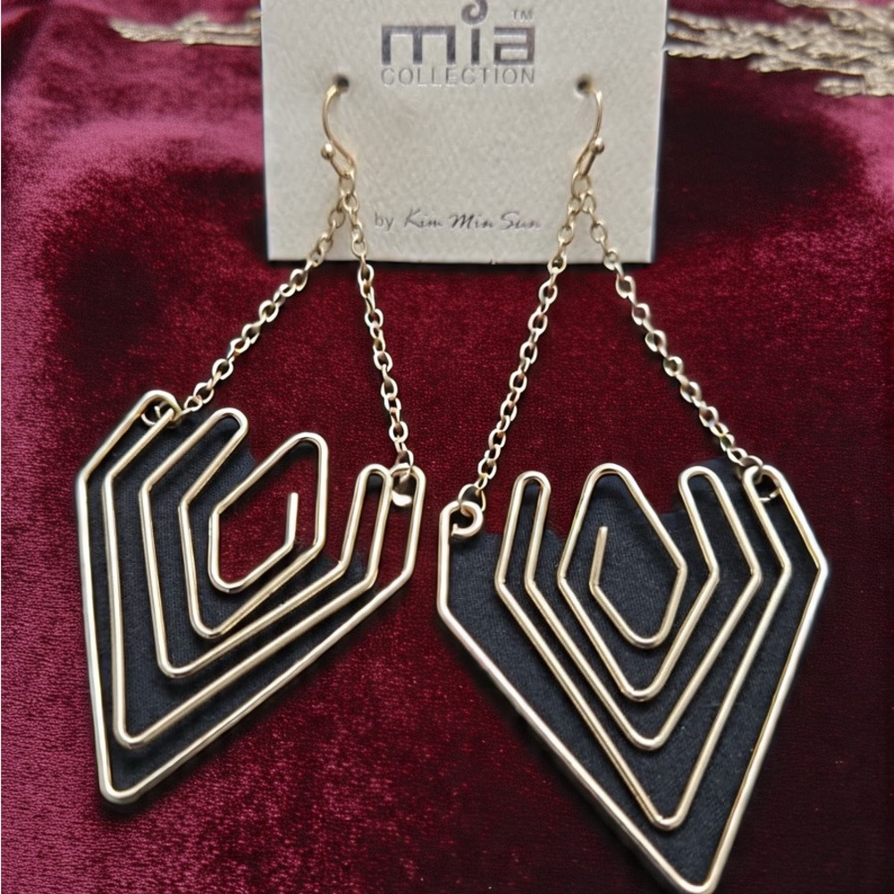 MISHA COLLECTION Gold Geometric Earrings